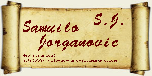 Samuilo Jorganović vizit kartica